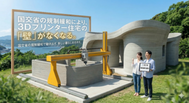 3Dプリンター住宅の「壁」がなくなる。国交省の規制緩和で動き出す、新しい暮らしのカタチ。