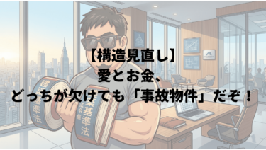 【構造見直し】愛とお金、どっちが欠けても「事故物件」だぞ！