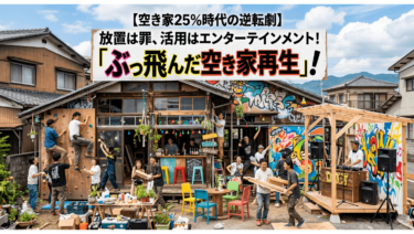 【空き家25%時代の逆転劇】放置は罪、活用はエンターテインメント！「ぶっ飛んだ空き家再生」！