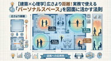 【建築×心理学】広さより距離！実務で使える「パーソナルスペース」を図面に活かす法則
