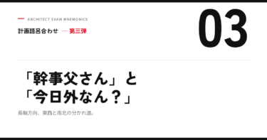 計画語呂合わせ 第三弾｜「幹事父さん」と「今日外なん？」